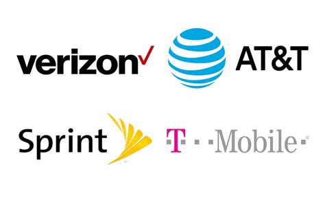 Verizon, AT&T, Sprint and T